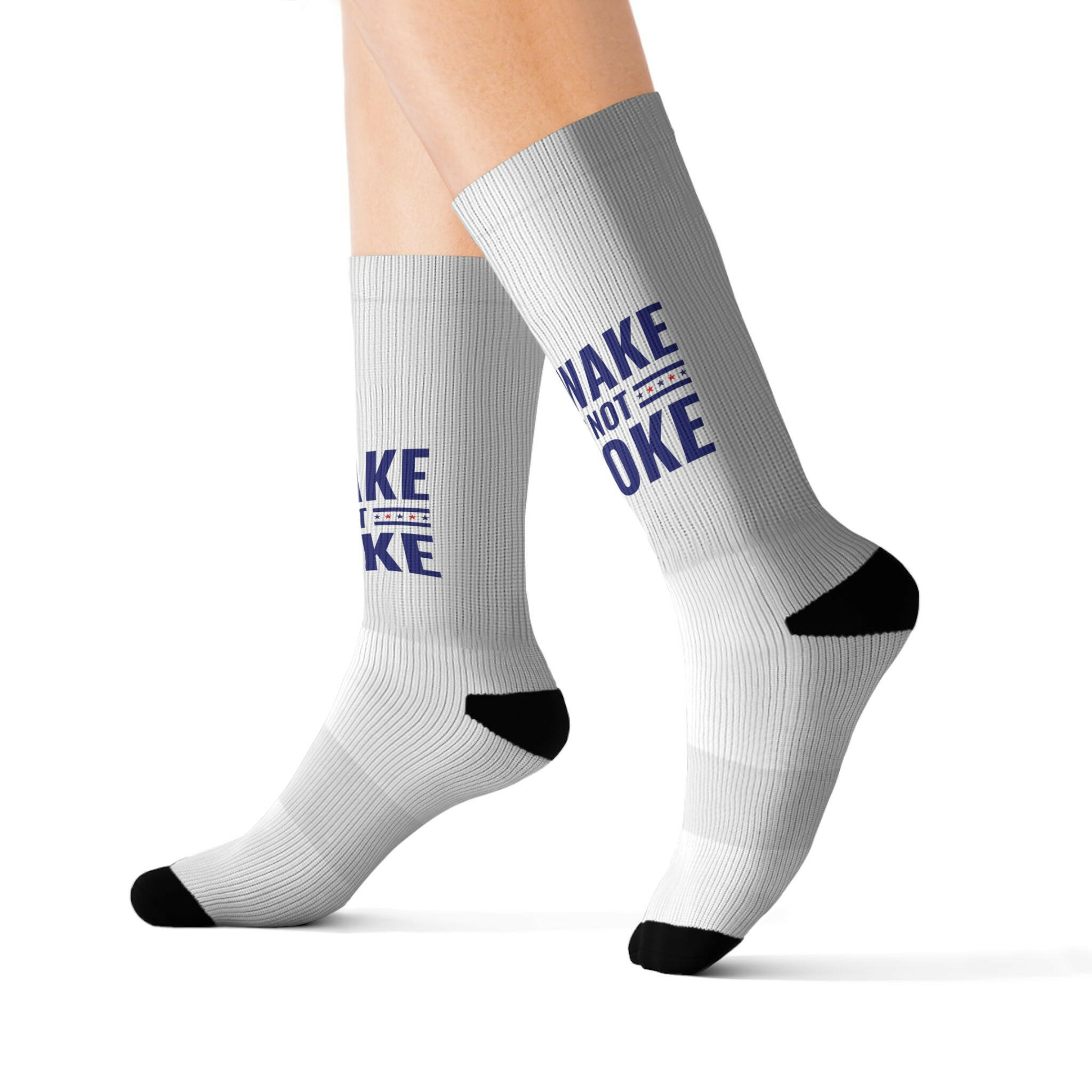 Awake Not Woke Sublimation Socks