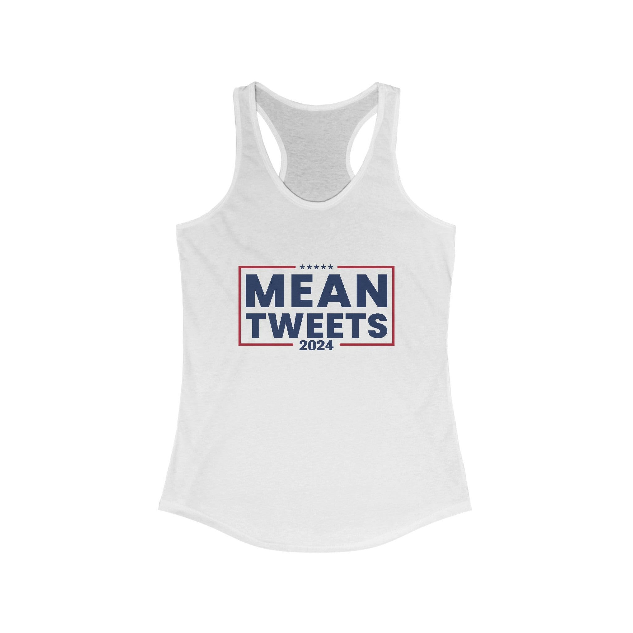 Mean Tweets 2024 Women's Ideal Racerback Tank