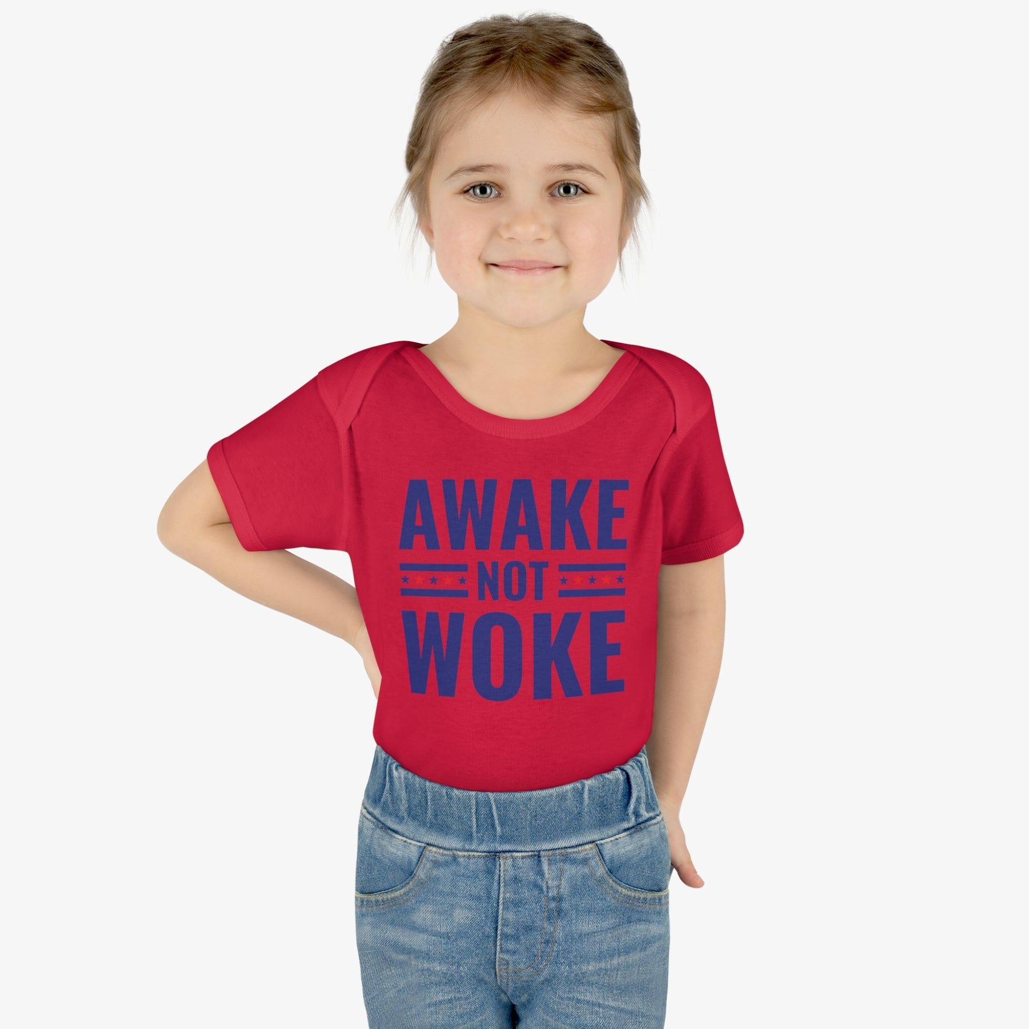 Awake Not Woke Infant Bodysuit