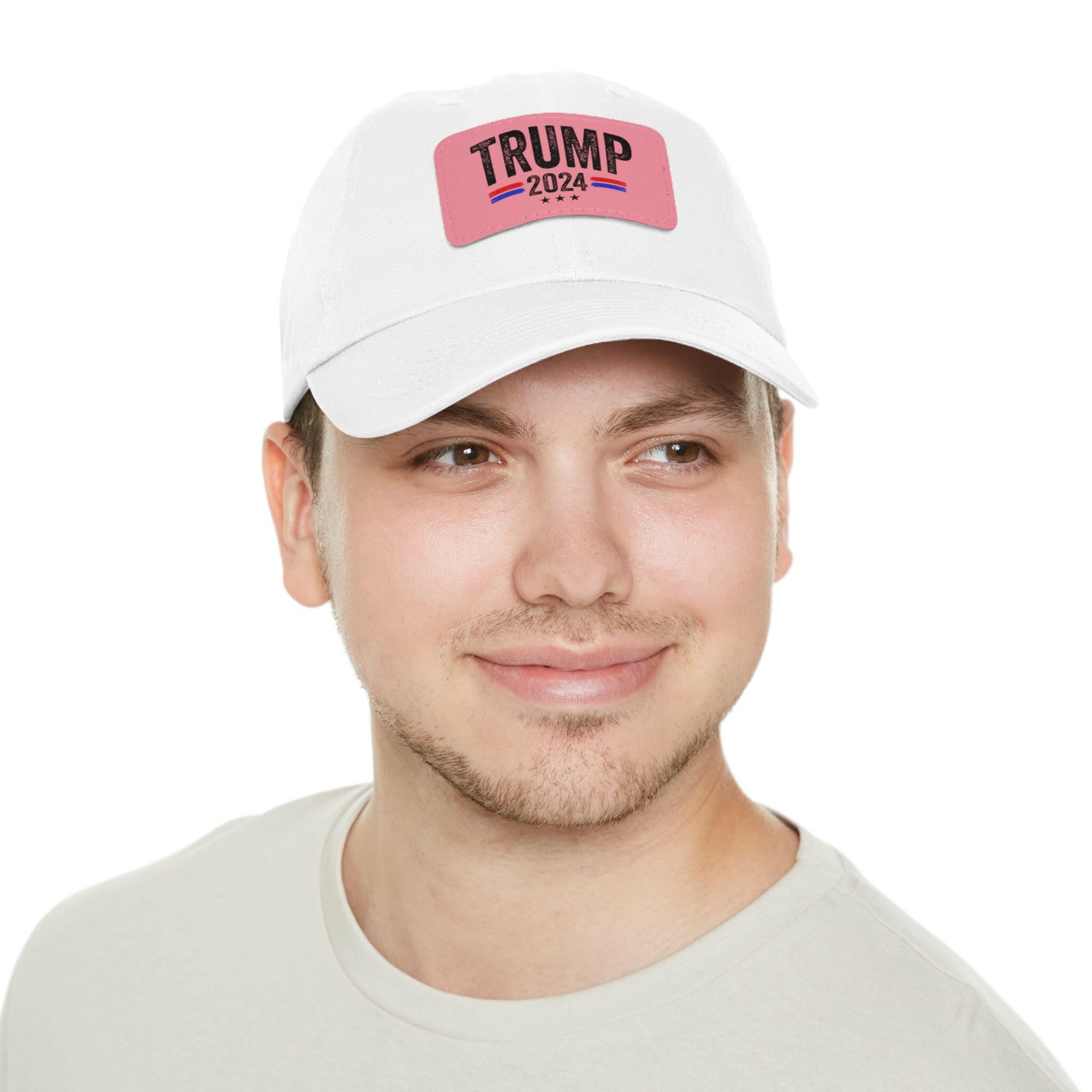 Voting for the Felon Dad Hat with Leather Patch (Rectangle)