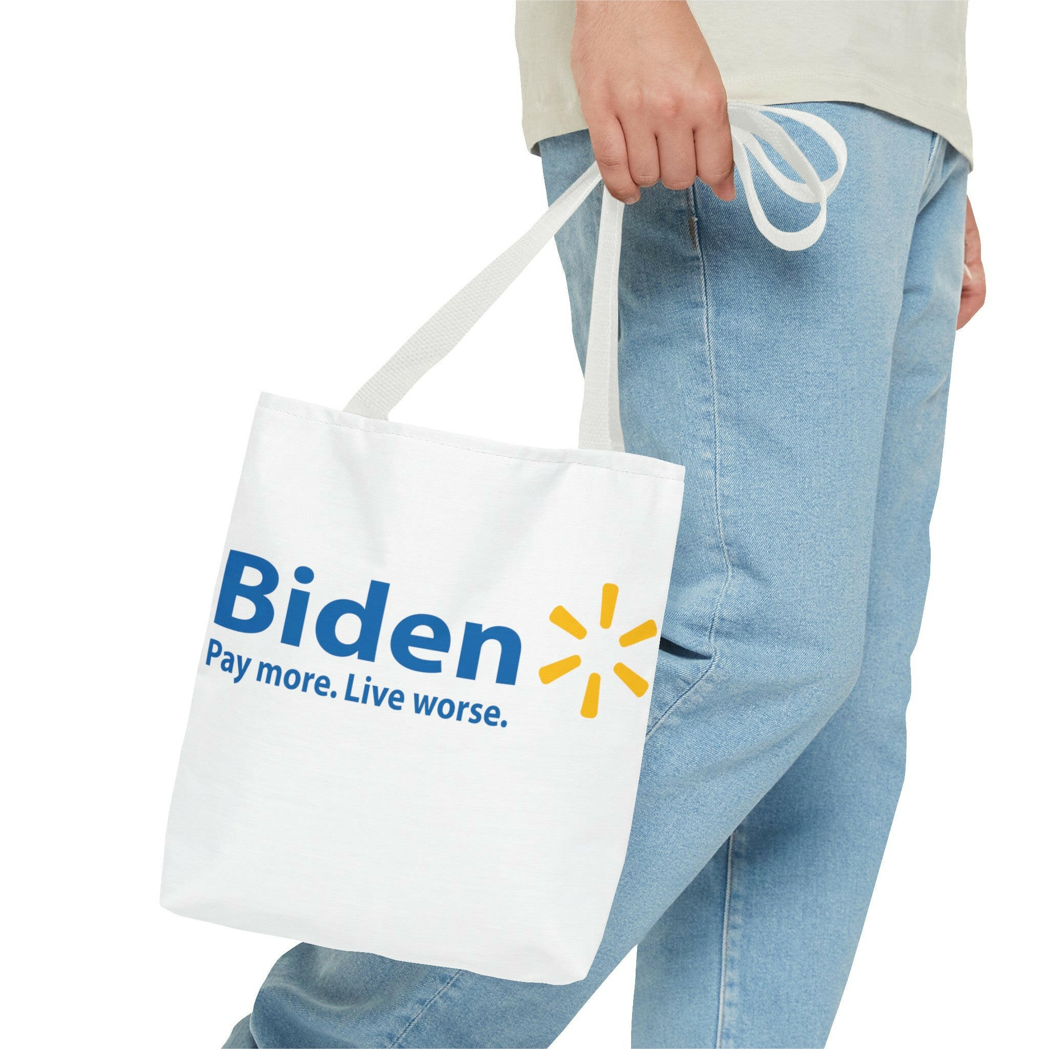 Biden: Pay More, Live Worse Statement Tote Bag