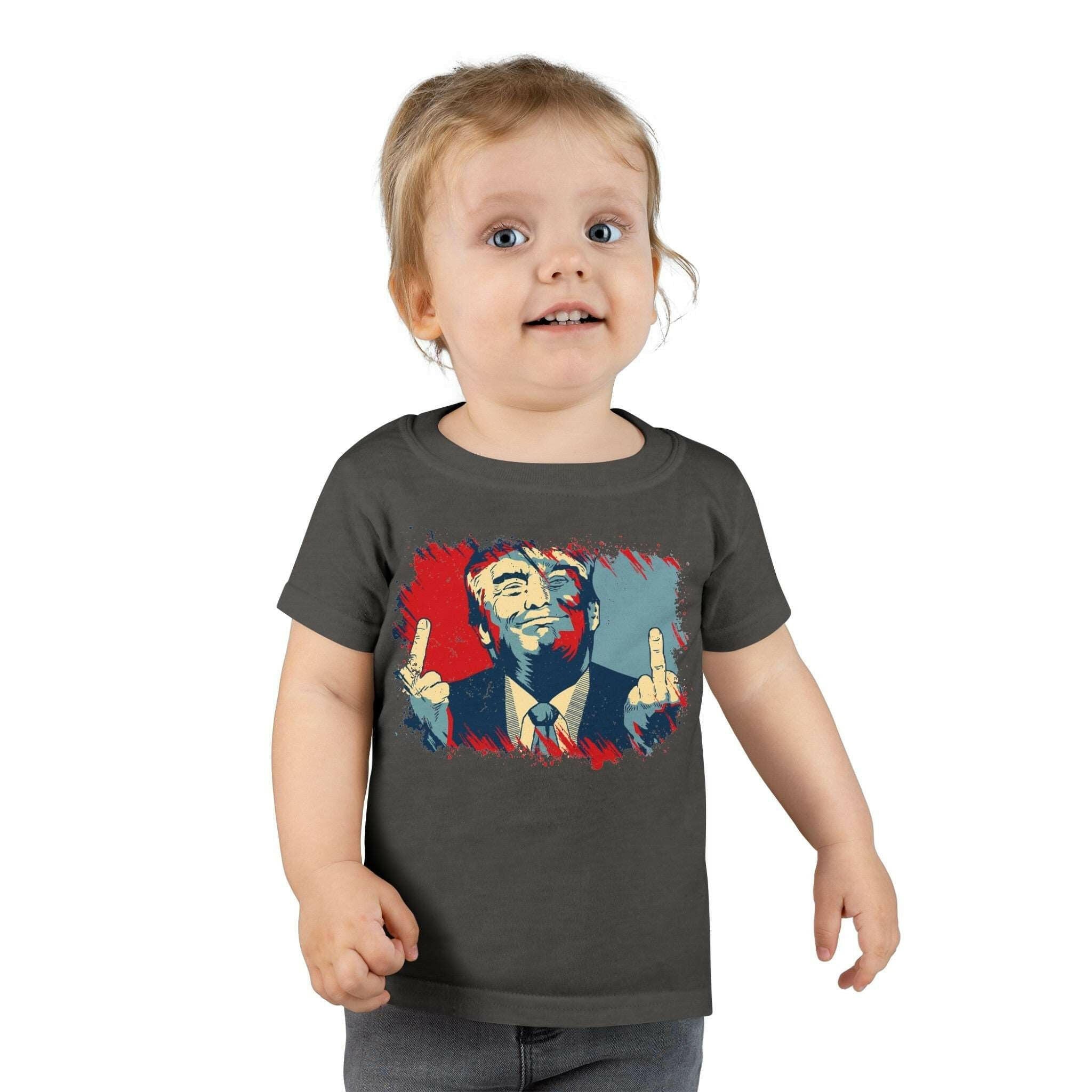 Trump 2024 Bold Defiance Toddler Tee