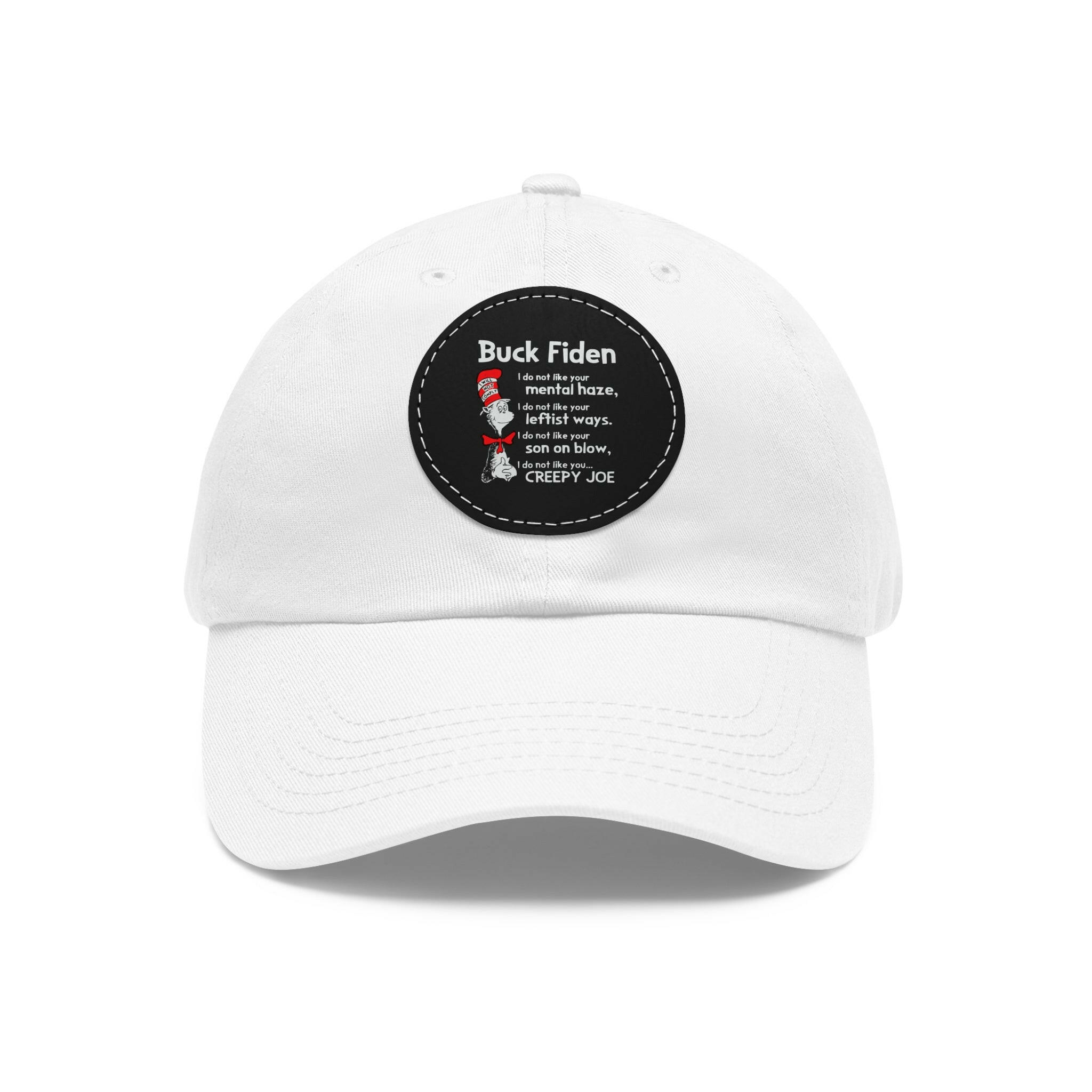 Buck Fiden Dad Hat with Leather Patch (Round)