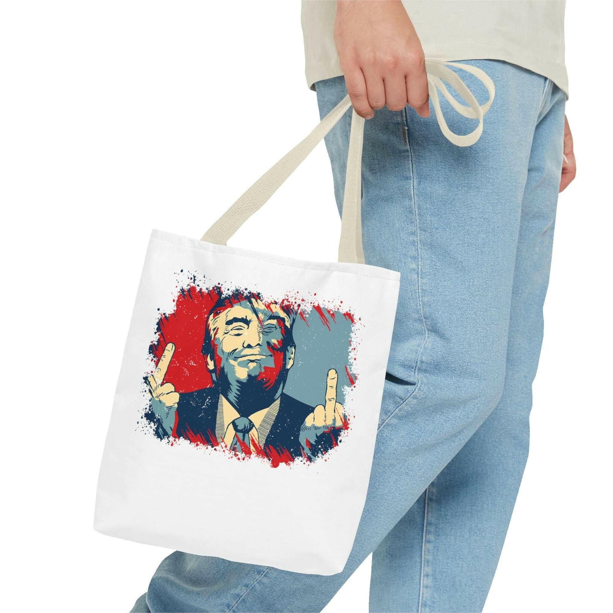 Trump 2024 Bold Defiance Tote Bag