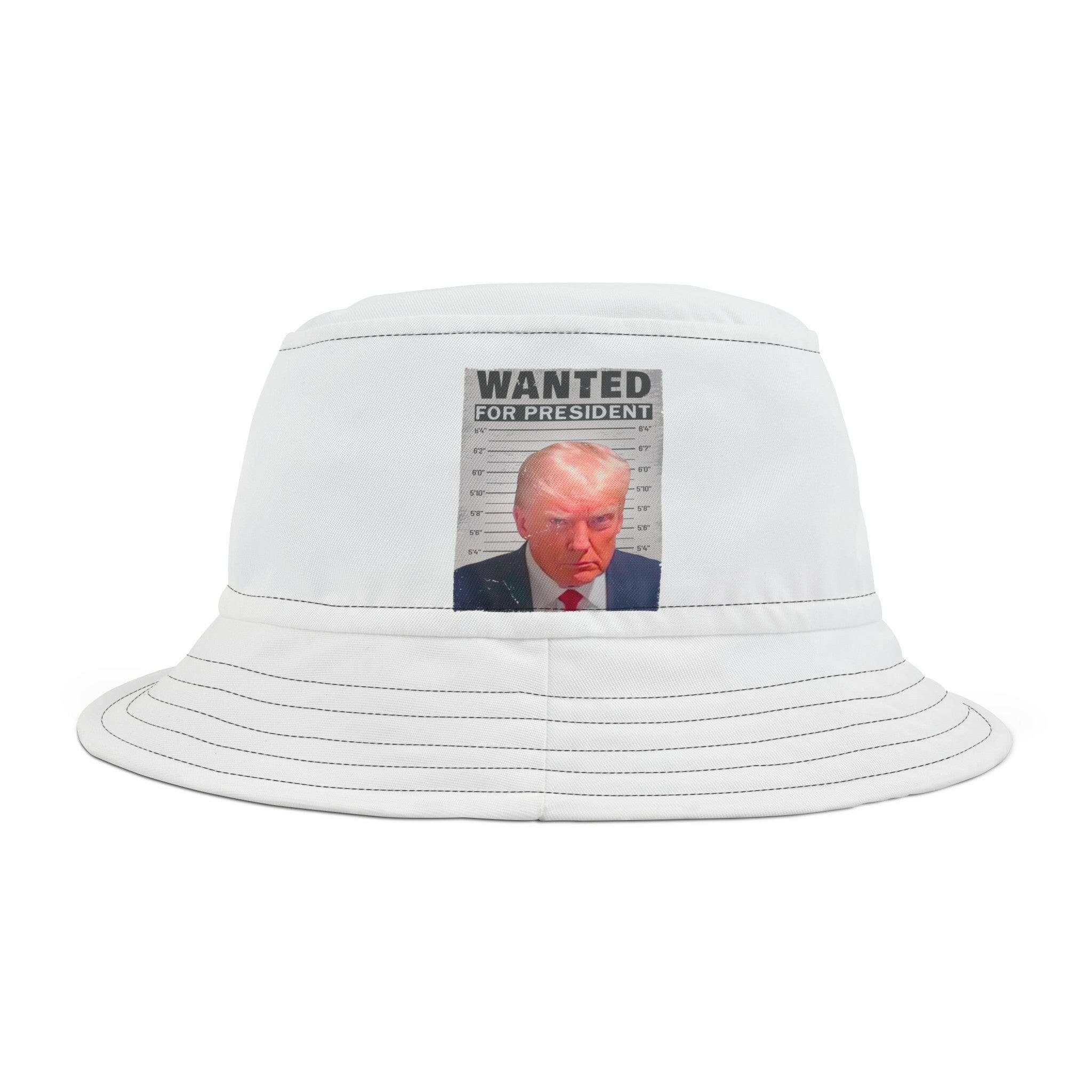 Wanted for President Bucket Hat (AOP)