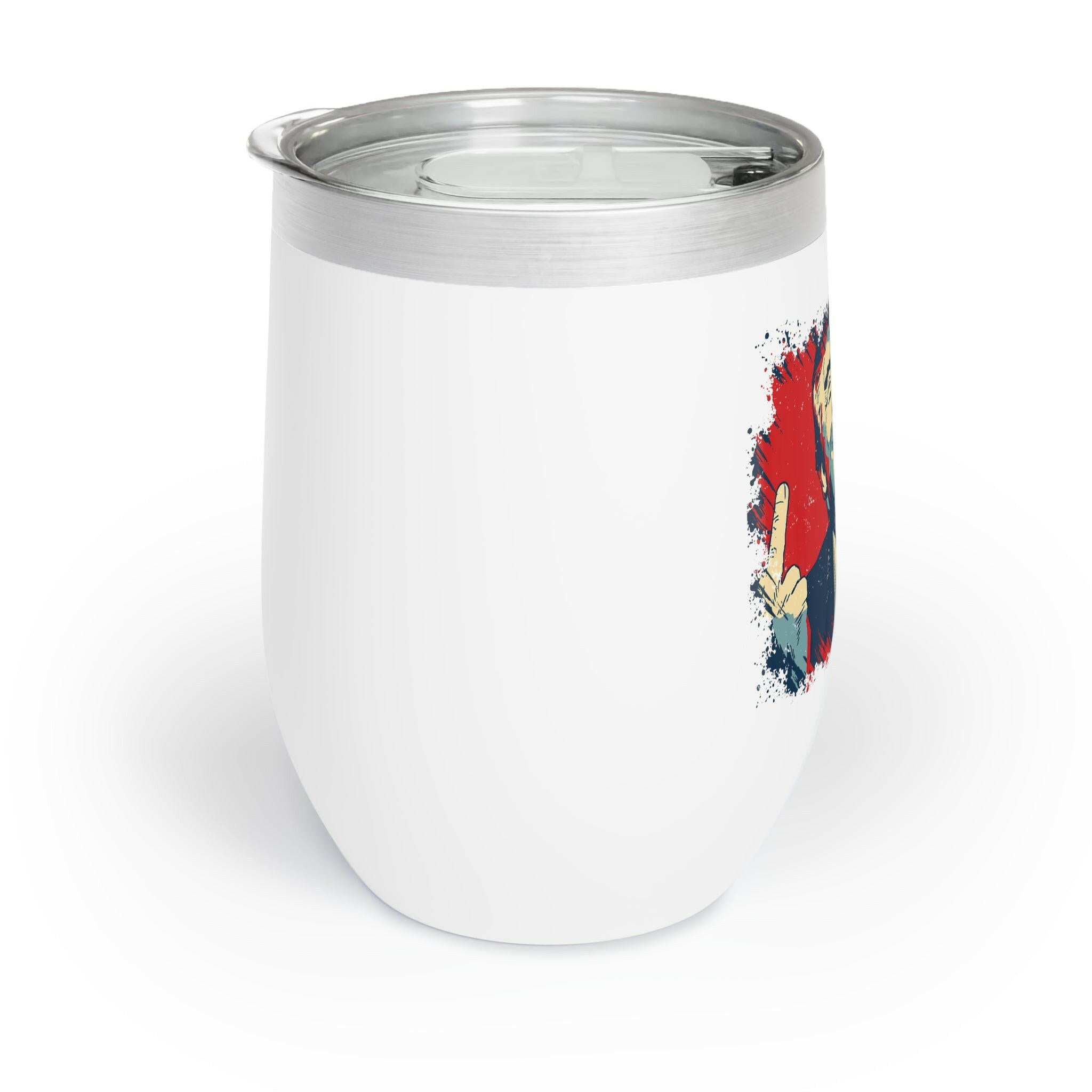 Trump 2024 Bold Defiance Chill Wine Tumbler