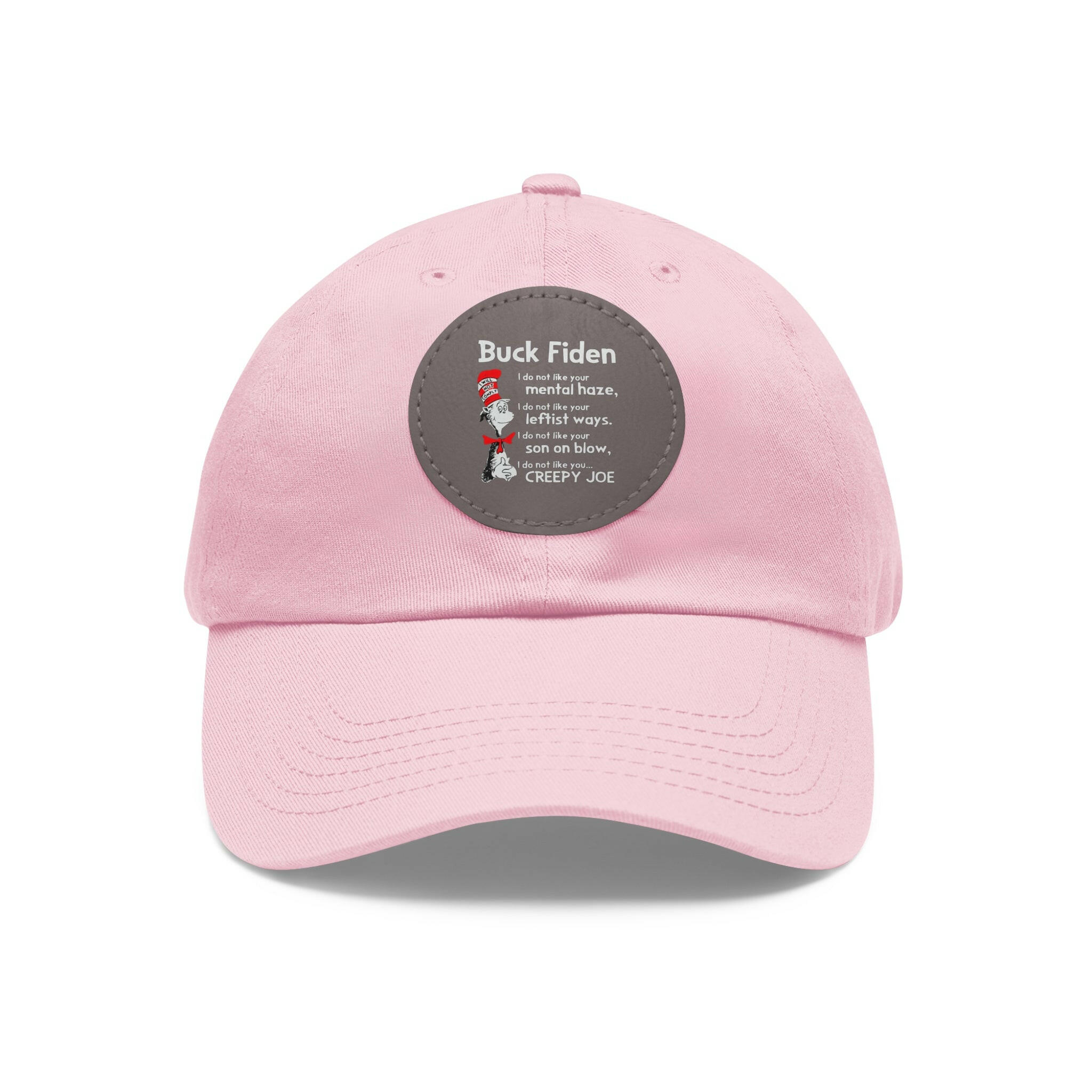 Buck Fiden Dad Hat with Leather Patch (Round)