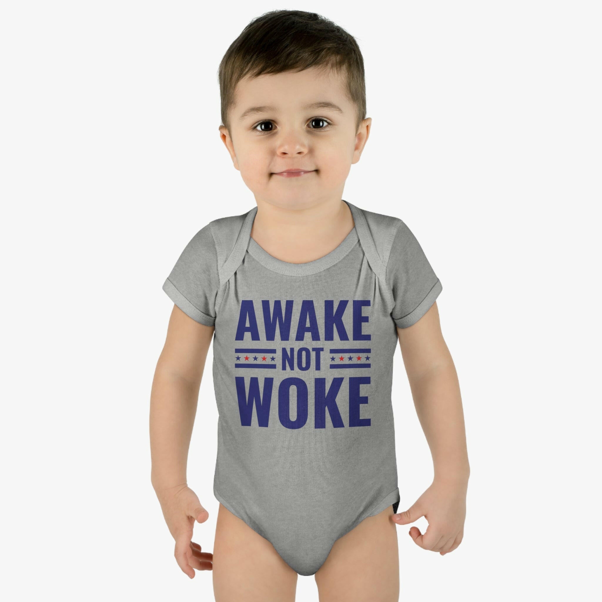 Awake Not Woke Infant Bodysuit