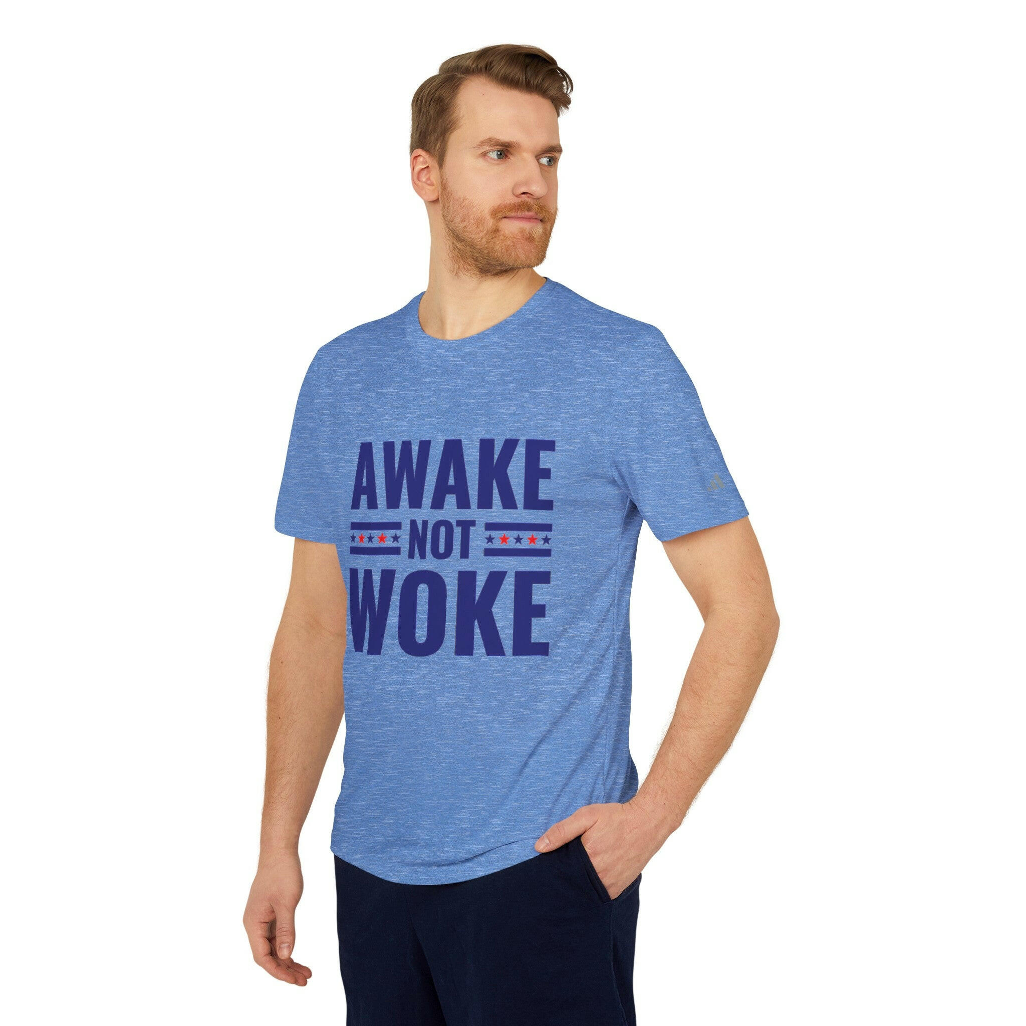 Awake Not Woke adidas® Unisex Sport T-shirt