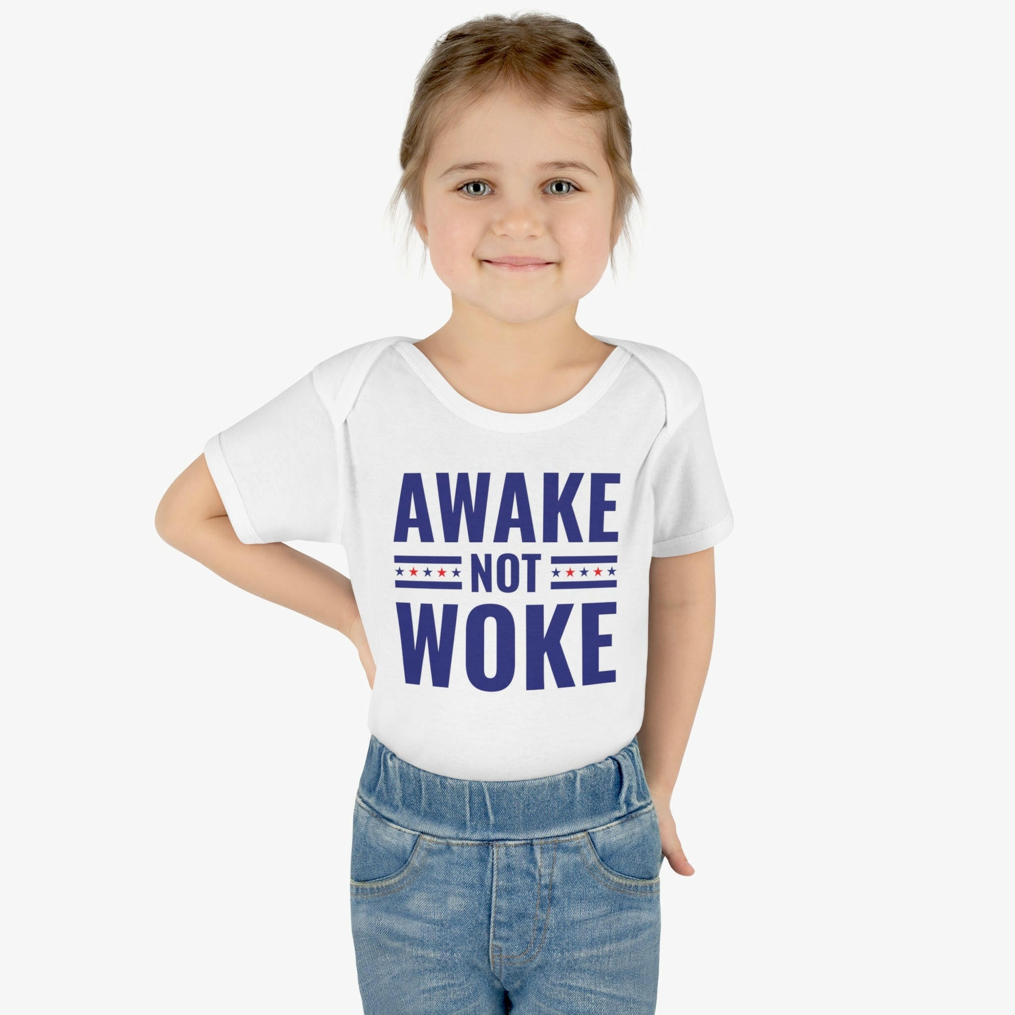 Awake Not Woke Infant Bodysuit