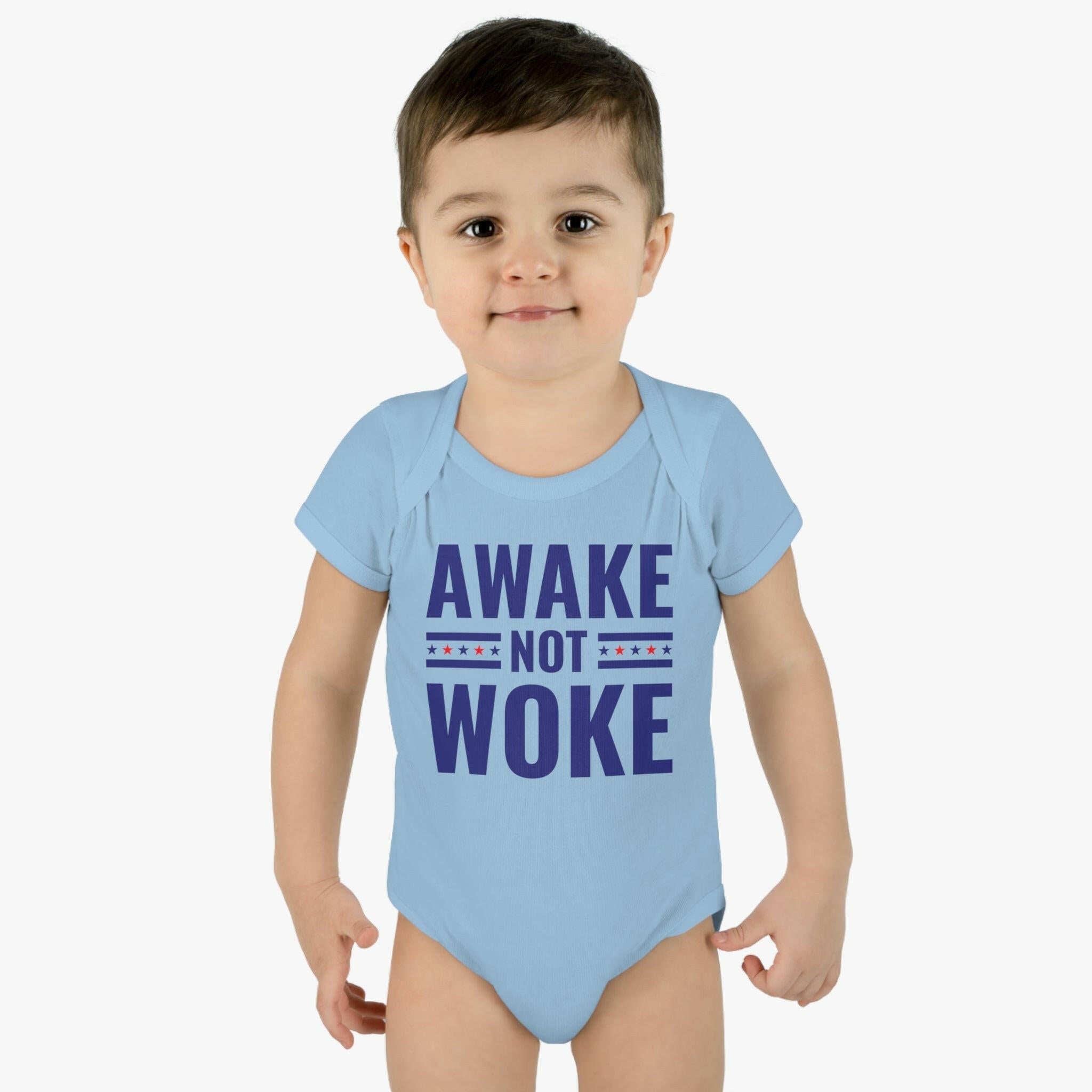 Awake Not Woke Infant Bodysuit