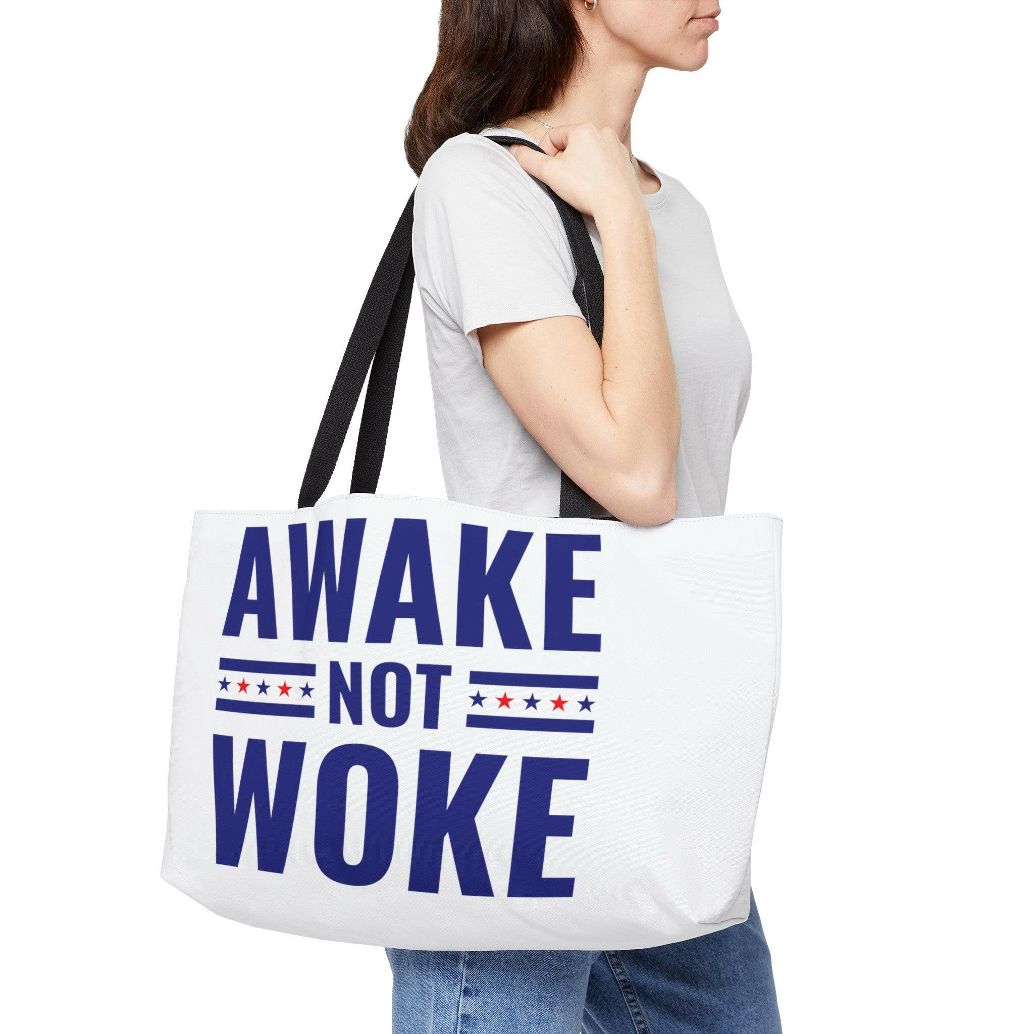 Awake Not Woke Premium Weekender Tote Bag