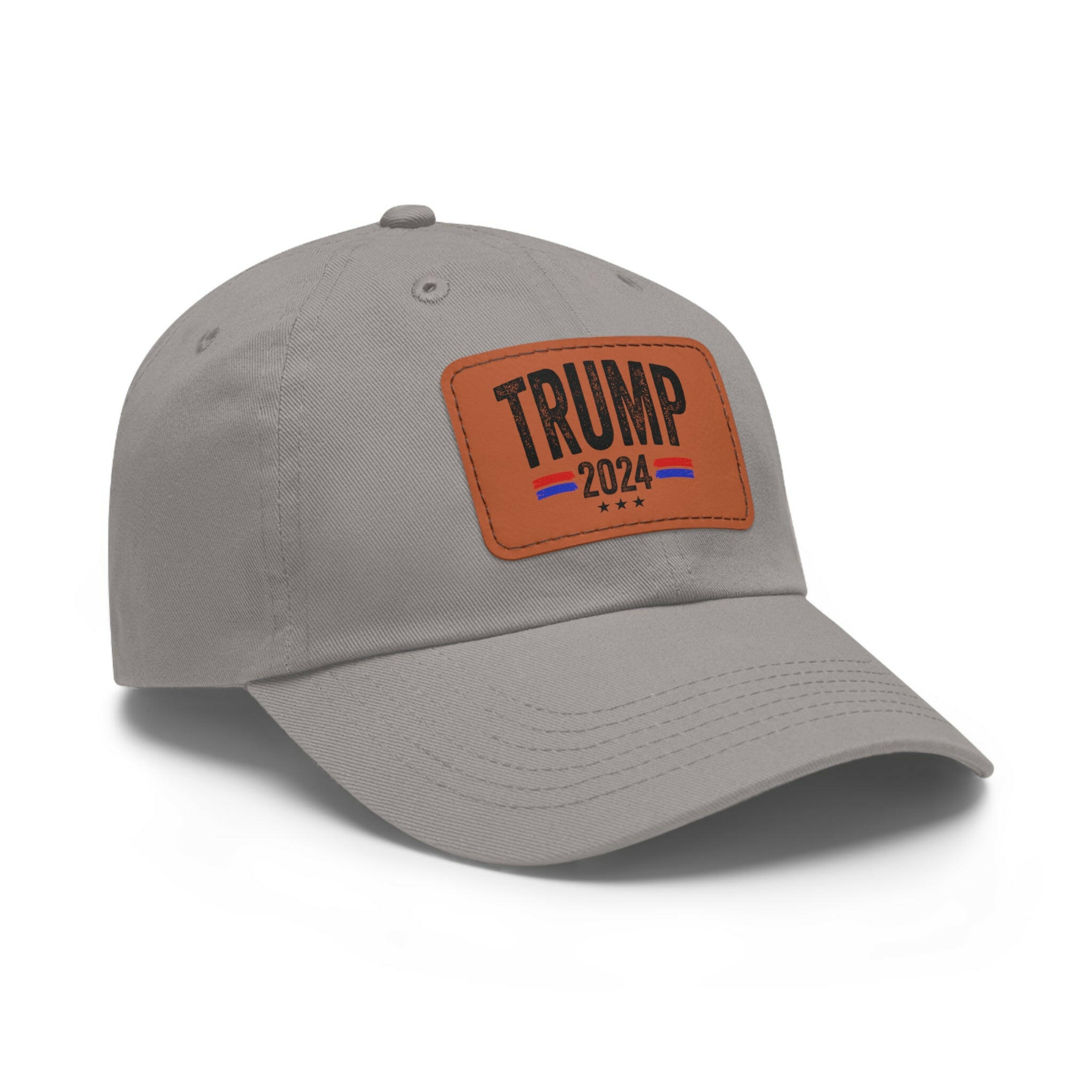 Voting for the Felon Dad Hat with Leather Patch (Rectangle)