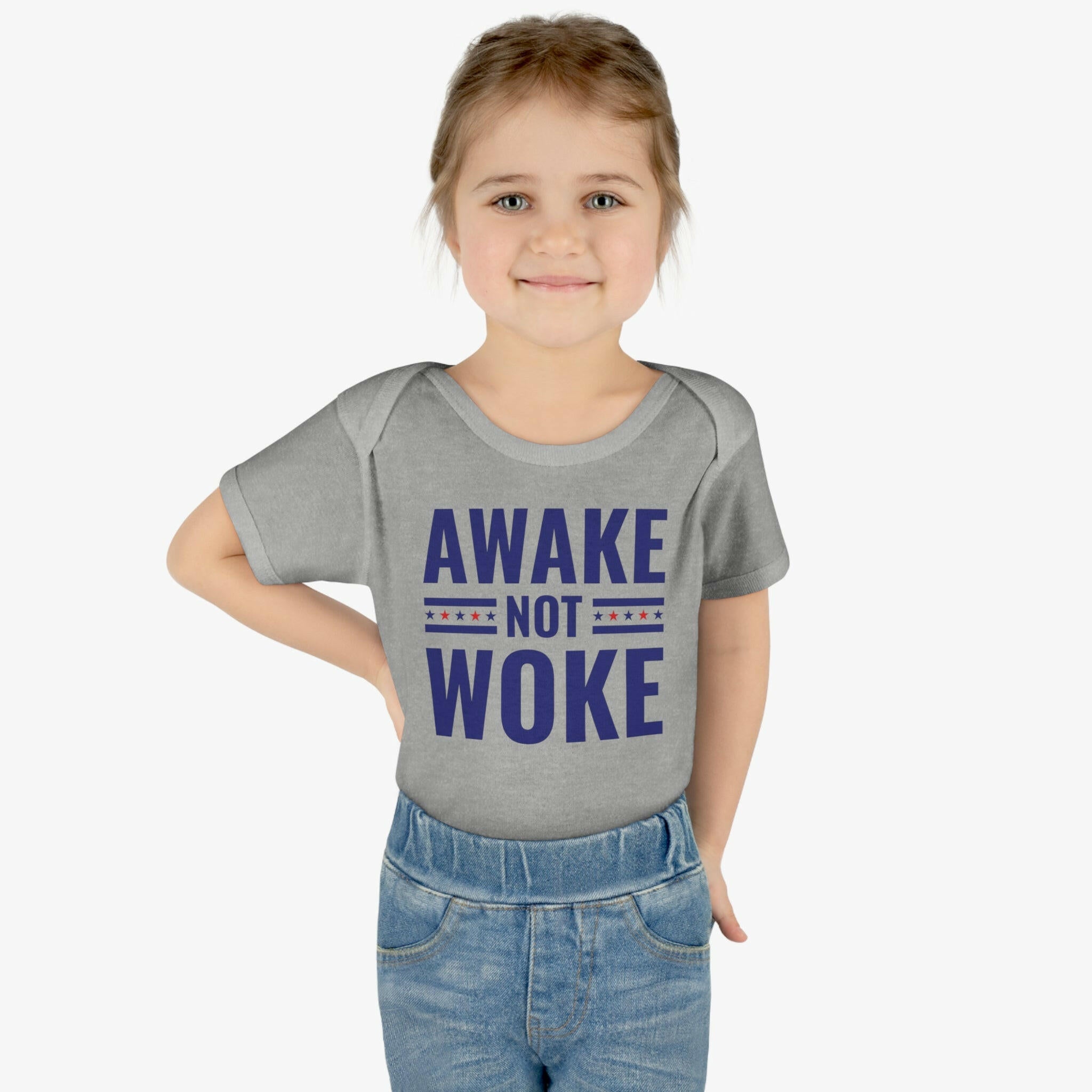 Awake Not Woke Infant Bodysuit