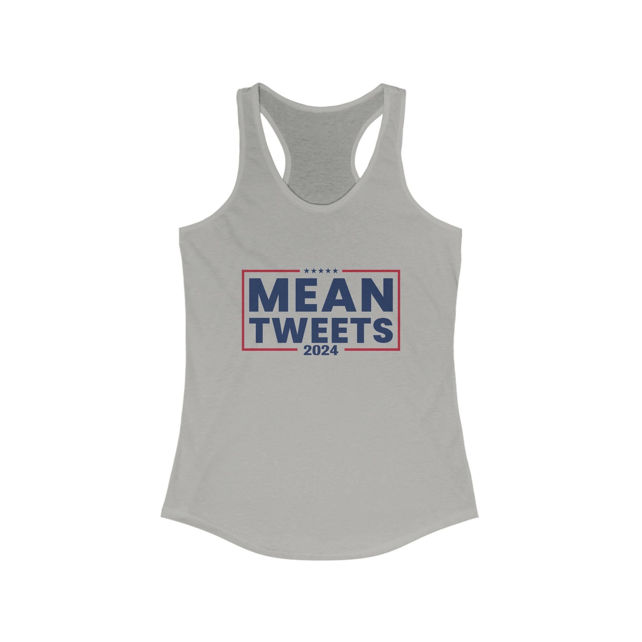 Mean Tweets 2024 Women's Ideal Racerback Tank