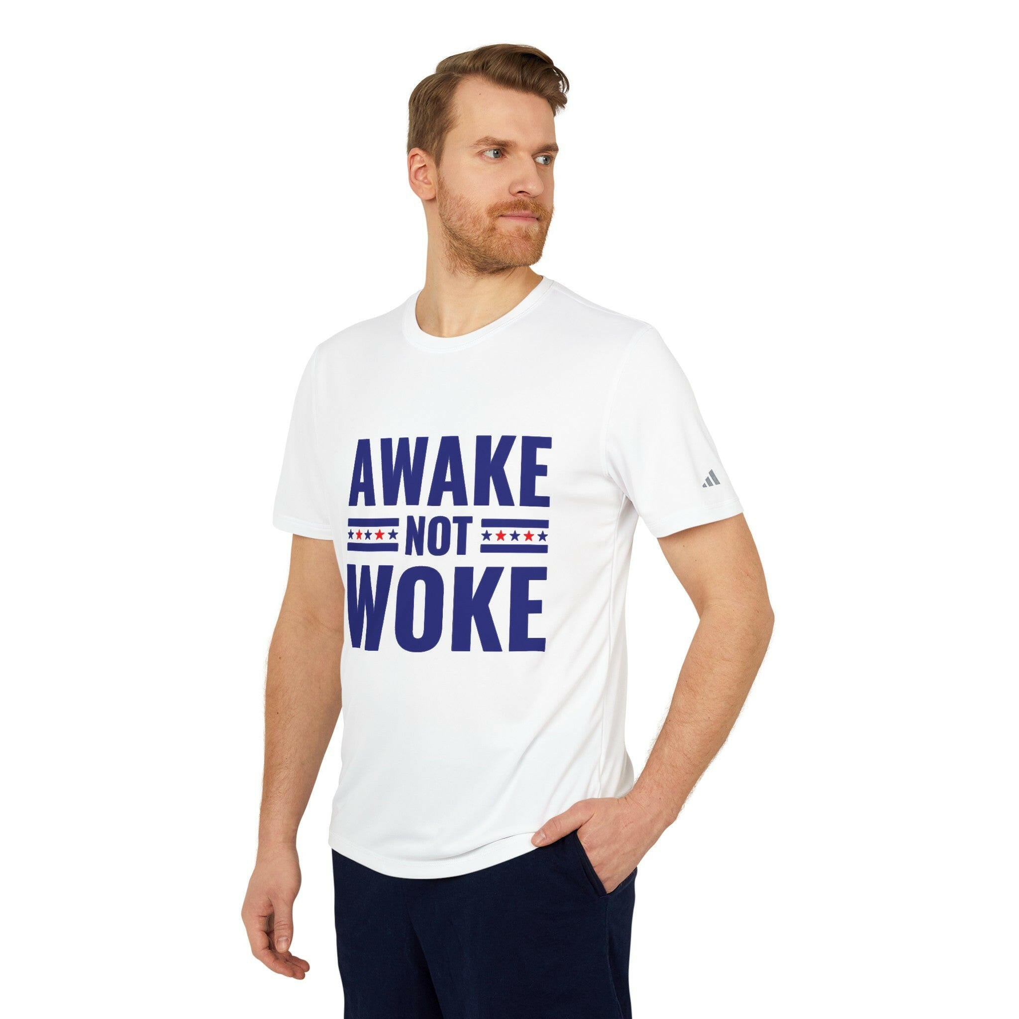 Awake Not Woke adidas® Unisex Sport T-shirt